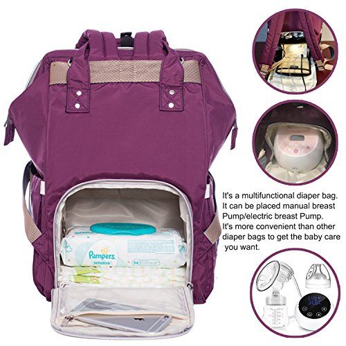  Heinerrs Baby Diaper Bag Backpack Multi-Function Waterproof Travel Nappy Tote Bags Large Capacity Creative...