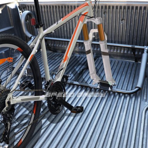  Heininger Universal Fork Mount Pickup Bed Bicycle/Bike Rack Carrier Storage (Powdered Coated Black)