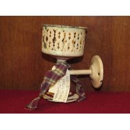 /HeirLoomWeaver Early 1900s Metal Cup & Toothbrush holder