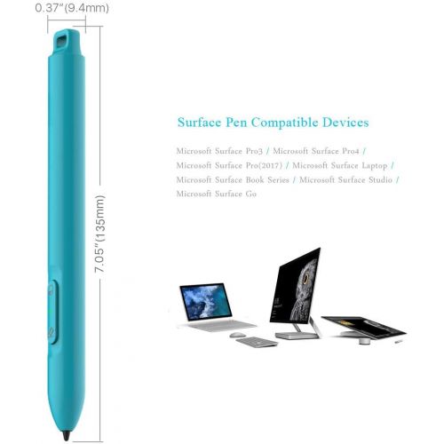  [아마존베스트]Heiyo Surface Pen Microsoft Certified, 1024 Levels Pressure Sensitivity Safe ABS Material Surface Stylus 200Hrs Using Time & 360Day Standby Surface Pro Pen Compatible with Surface Pro/Go