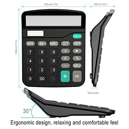  [아마존베스트]Helect Calculator, Standard Function Desktop Calculator, Black