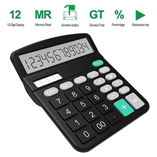  [아마존베스트]Helect Calculator, Standard Function Desktop Calculator, Black