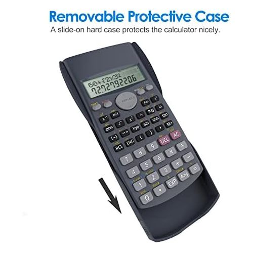  [아마존베스트]Helect 2-Line Engineering Scientific Calculator, Suitable for School and Business, Black