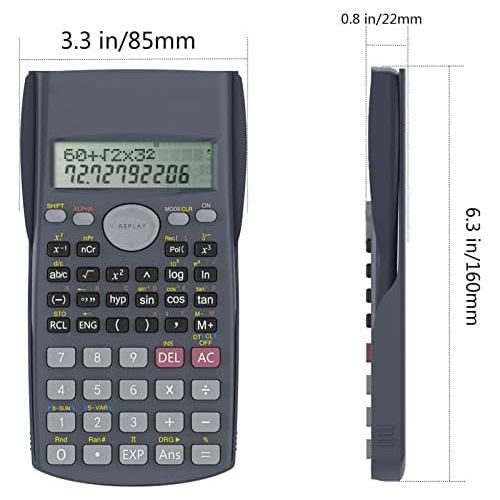  [아마존베스트]Helect 2-Line Engineering Scientific Calculator, Suitable for School and Business, Black