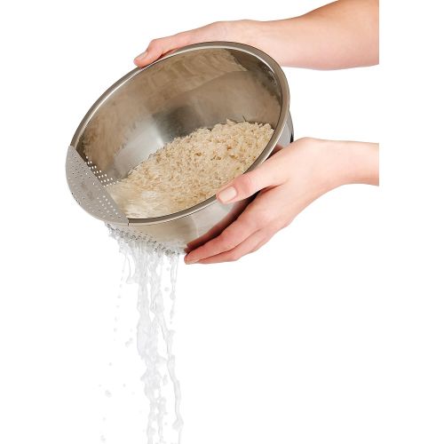  [아마존베스트]Helens Asian Kitchen Rice Washing Bowl, 3-Quart, Stainless Steel
