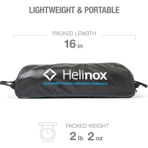  Helinox Table One Hard Top Lightweight, Collapsible, Portable, Outdoor Camping Table, Regular - 23 x 15.5 Inches, Black