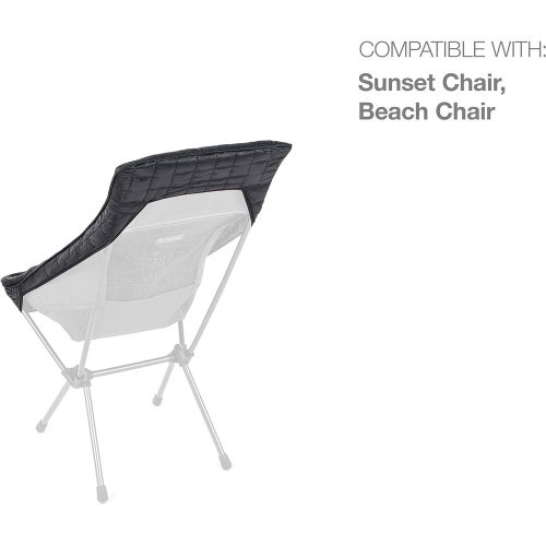  Helinox Seat Warmer Insulated Fitted Chair Cover, Sunset/Beach, Black Flow Line