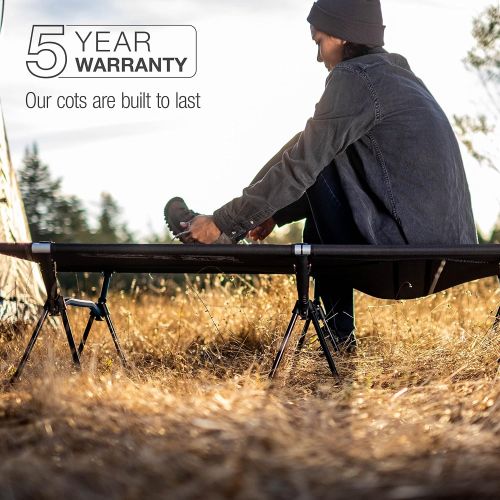  Helinox Cot Max Lightweight, Compact, Collapsible, Portable Camping Cot, Coyote Tan