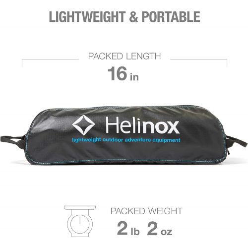  Helinox Table One Hard Top Lightweight, Collapsible, Portable, Outdoor Camping Table, Regular - 23.5 x 16 Inches, Black