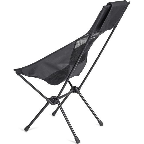  Helinox Sunset Chair Lightweight, High-Back, Compact, Collapsible Camping Chair, All Black, with Pockets