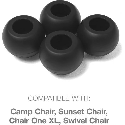  Helinox Chair Stabilizing Rubber Ball Feet (Set of 4), 55 mm