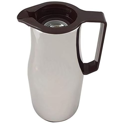  Helios Champion Edelstahl-Isolierkanne mit Drehverschluss 1,5 l braun