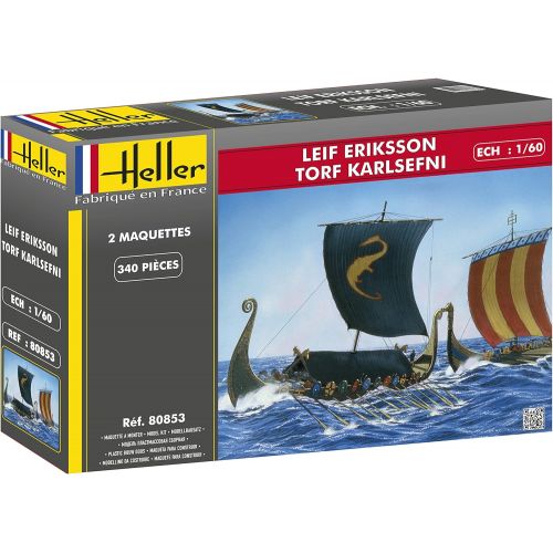  Heller 80853 Model Kit Leif Eriksson & Turf Karl Efni