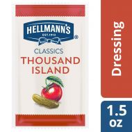 Hellmanns Creamy Salad Dressing, Thousand Island, 1.5 Ounce (Pack of 102)