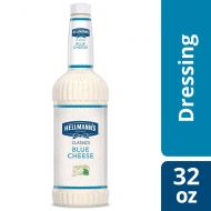 Hellmanns Classics Salad Dressing Salad Bar Bottles Blue Cheese 32 oz, Pack of 6