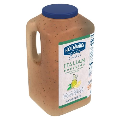  Hellmanns Classics Salad Dressing Italian 1 Gal, Pack of 4