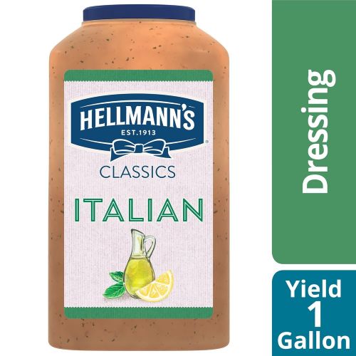  Hellmanns Classics Salad Dressing Italian 1 Gal, Pack of 4