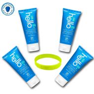 Hello Toothpaste, All Natural + LiveMyLife Wristband (4 Pack of 4.2, Kids Natural Raspberry)