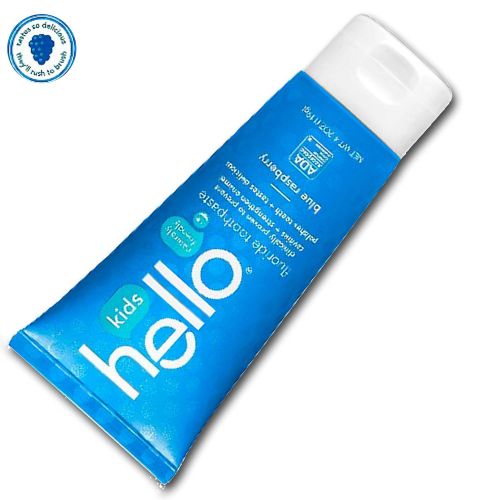  Hello Toothpaste, All Natural + LiveMyLife Wristband (4 Pack of 4.2, Kids Natural Raspberry)