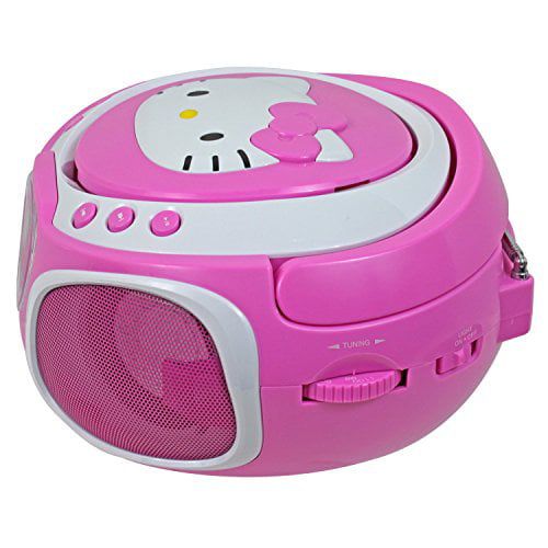 헬로키티 Hello Kitty KT2025 CD Boom Box with AMFM Radio and LED Light Show