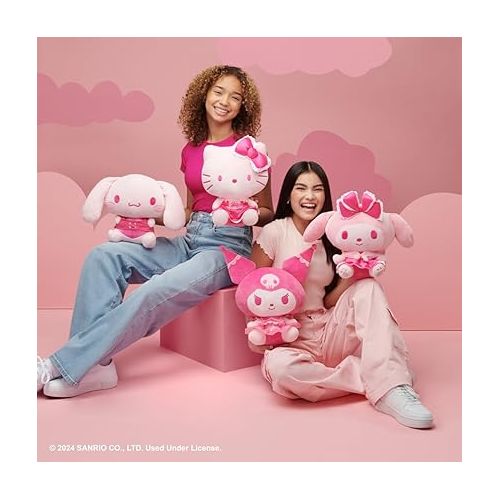 헬로키티 Hello Kitty and Friends Cinnamoroll 12” Pink Monochrome Plush