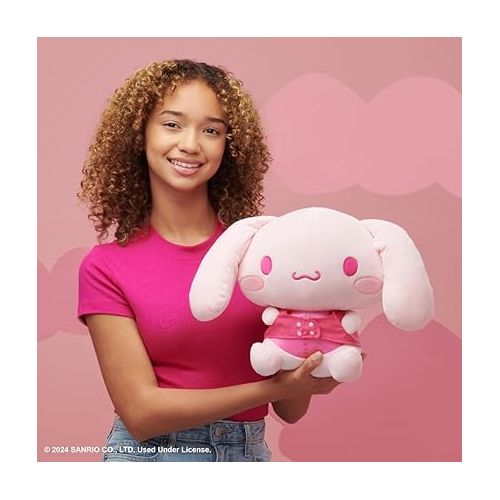 헬로키티 Hello Kitty and Friends Cinnamoroll 12” Pink Monochrome Plush