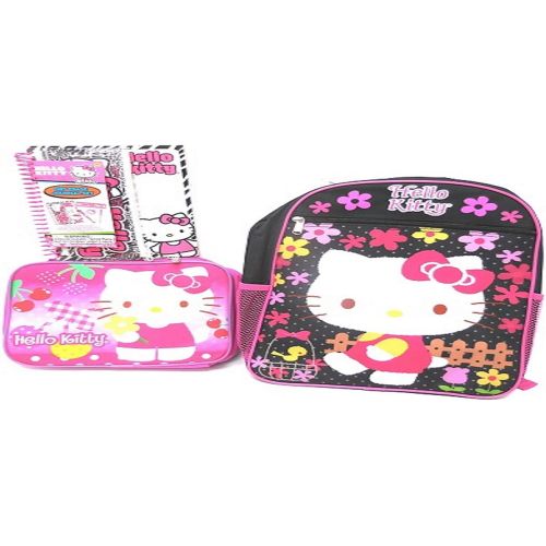 헬로키티 Hello Kitty Large Backpack with Lunch Bag and Journal Set