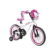 Hello Kitty Dynacraft Girls BMX Street Bike 18, White/Black/Pink