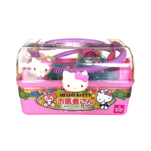 헬로키티 Hello Kitty 2 Sets Dr. Set and Case and Dresser with Mirror (Japan Import)