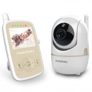 HelloBaby Video Baby Monitor with Remote Camera Pan-Tilt-Zoom, 2.4 Color LCD Screen, Infrared...