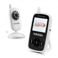 [아마존 핫딜] [아마존핫딜]HelloBaby, 2.4 Inch Video Baby Monitor with Camera, Infrared Night Vision and Two-Way Audio, Temperature Sensor and Feeding Alarm, Lullaby Player, Support Multi Cameras, Long Range