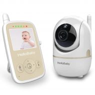 [아마존 핫딜] Hellobaby HelloBaby HB248 Wireless Video Baby Monitor with Remote Pan-tilt, Infrared Night Mode, Two-Way intercom System, Rechargeable Battery, 2.4 Inch