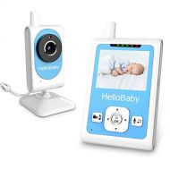 [아마존핫딜]HelloBaby HB25 Wireless Digital Video Babyphone Video Aufnahme, Zwei Wege TalkBack, Wiegenlied Schnuller System, Automatische Nachtsicht & Motion Detection Alarm, Temperaturueberwac