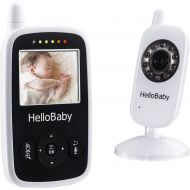 HelloBaby Hello Baby Wireless Video Baby Monitor with Digital Camera HB24, Night Vision Temperature Monitoring & 2 Way Talkback System, White