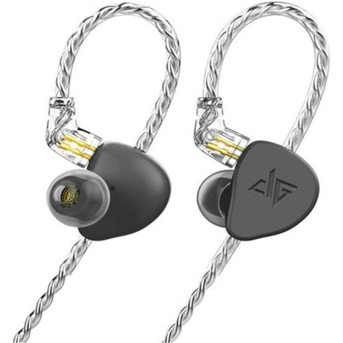  [아마존베스트]hellodigi F300 10mm Dynamic Drivers in Ear Headphones,Dynamic Hybrid Monitors Earphones with 0.78mm 2pin Removable Cable,Bass Driven Sound,Black