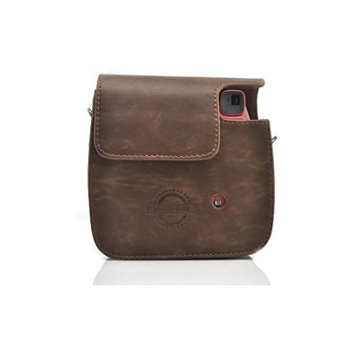  [아마존베스트]Hellohelio HelloHelio Classic Vintage PU Leather Compact Case with Strap for Fujifilm Instax Mini 9/8 / 8+ Instant Film Camera - Brown