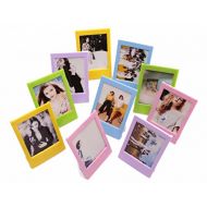 Fujifilm Instax Mini Ten Pack Instant Film Photo Frames Set,Hellohelio 10 Colorful 3 Inch Borders,Set of 10