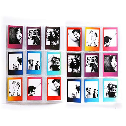  HelloHelio photo album 288 Pockets Holds Mini Film for Mini 11 8 8+ 9 7s 25 26 50s 70 90 Instant Camera, HP Sprocket, Polaroid 3 x 4 zink Film,Cystal