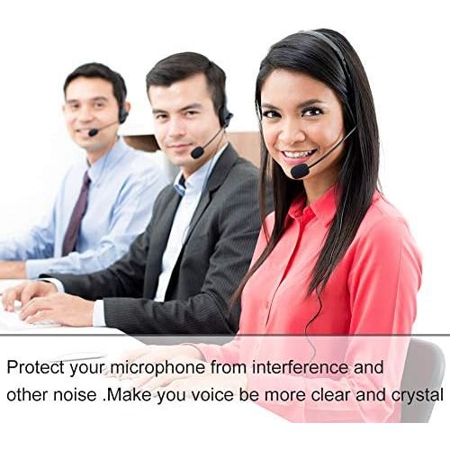  [아마존베스트]Hellomagic 15 Piece Foam Microphone Windscreen Reverse Microphones/Headsets Mini Size Black