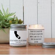 Helloyoucandles Southern California Scented Candle - Homesick Gift | State Scented Candle | Moving Gift | College Student Gift | California Lover