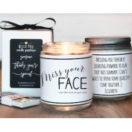 Helloyoucandles Miss Your Face And The Rest Of You Too Soy Candle - Miss You Gift | Thinking of you Gift | Send a Gift | Birthday Gift | Long Distance Gift