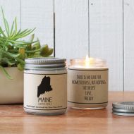 Helloyoucandles Maine Scented Candle - Homesick Gift | Feeling Homesick | State Scented Candle | Moving Gift | College Student Gift | State Candles