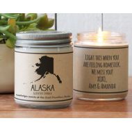 Helloyoucandles Alaska Scented Candle - Homesick Gift | Feeling Homesick | State Scented Candle | Moving Gift | College Student Gift | State Candles