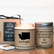 Helloyoucandles Washington Scented Candle - Homesick Gift | Feeling Homesick | State Scented Candle | Moving Gift | College Student Gift | State Candles
