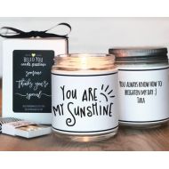 Helloyoucandles You are My Sunshine Soy Candle Gift - Soy Candle Greeting | Friend Gift | Cheer Up Gift | Inspirational Gift | Scented Soy Candle | Handmade