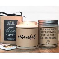 Helloyoucandles Hashtag Thankful Candle Gift | Thank You Gift | Appreciation Gift | Thanksgiving Gift | Thankful Gift | Teacher Aide Gift | Teacher Gift