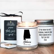 Helloyoucandles Alabama Scented Candle - Homesick Gift | Feeling Homesick | State Scented Candle | Moving Gift | College Student Gift | State Candles