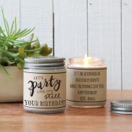 /Helloyoucandles Lets Party Like Its Still Your Birthday | Belated Birthday Gift | Belated Birthday Card | Belated Birthday Candle | Send Birthday Gift