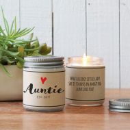 Helloyoucandles Auntie Candle Gift - New Aunt Gift | Sister Gift | Auntie Gift | Send a Gift | Best Friend Gift | Personalized Aunt Gift | Personalized Gift
