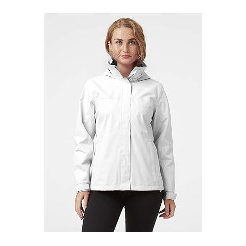  Helly-Hansen Women's Aden Waterproof Windproof Breathable Packable Hood Rain Coat Jacket